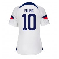 Förenta staterna Christian Pulisic #10 Hemmatröja Kvinnor VM 2022 Korta ärmar